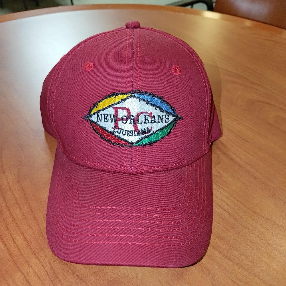 New Orleans Louisiana Embroidered Logo Maroon Snapback Cap Hat Unisex OS